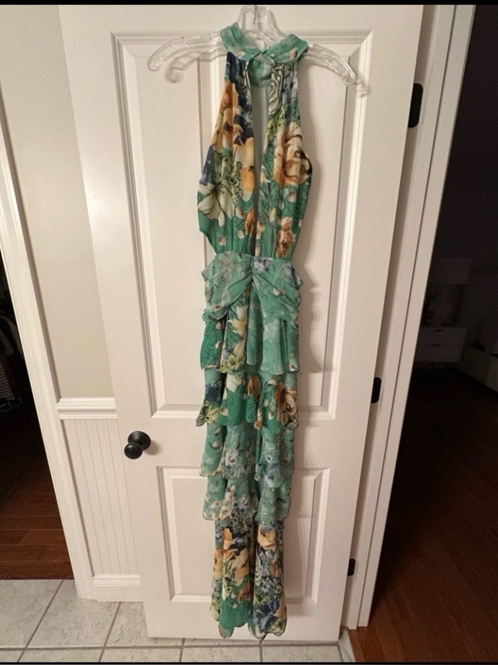 Elliatt Green Floral Ruffle Maxi Dress - Picture 6 of 6